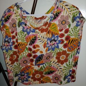 Floral Multicolor Women's Top